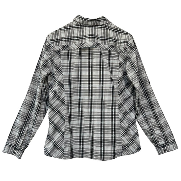 Columbia Plaid Roll Tab Button Down Shirt Size L - Picture 5 of 9